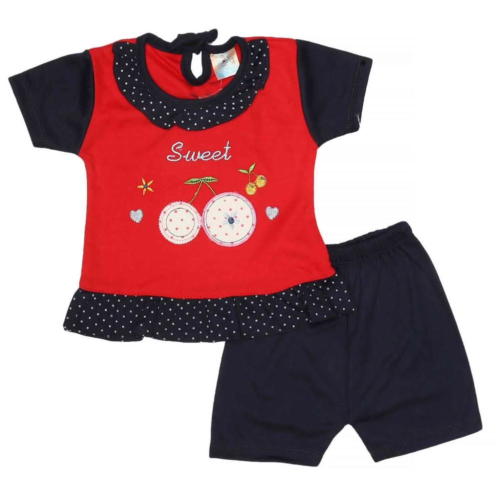Newborn Girls Suit 2Pcs - Navy-Blue, Kids, NB Girls Sets And Suits, Chase Value, Chase Value