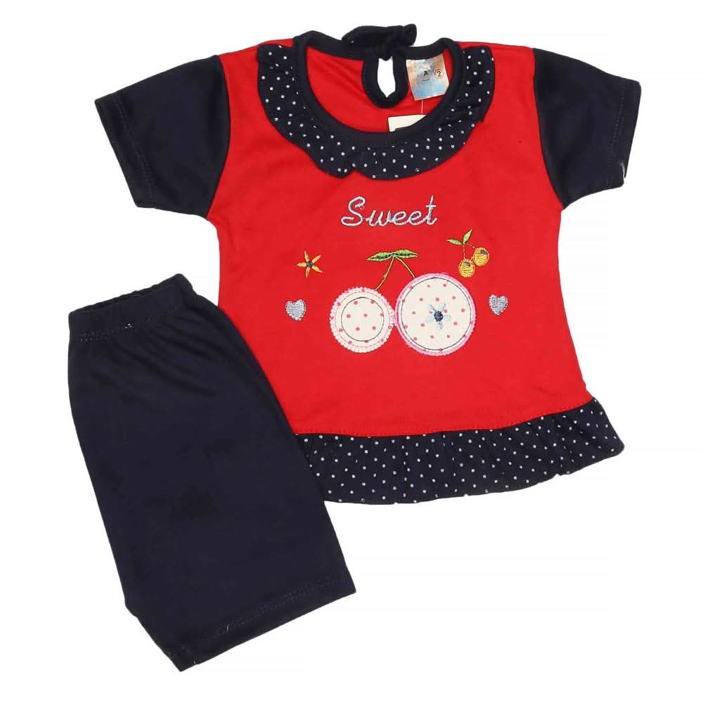 Newborn Girls Suit 2Pcs - Navy-Blue, Kids, NB Girls Sets And Suits, Chase Value, Chase Value