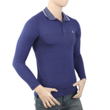 Men's Full Sleeves T-Shirt - Navy Blue, Men, T-Shirts And Polos, Chase Value, Chase Value