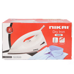 Nikai Light Weight Dry Iron 1200W - White - ND1725N, Home & Lifestyle, Iron & Streamers, Chase Value, Chase Value