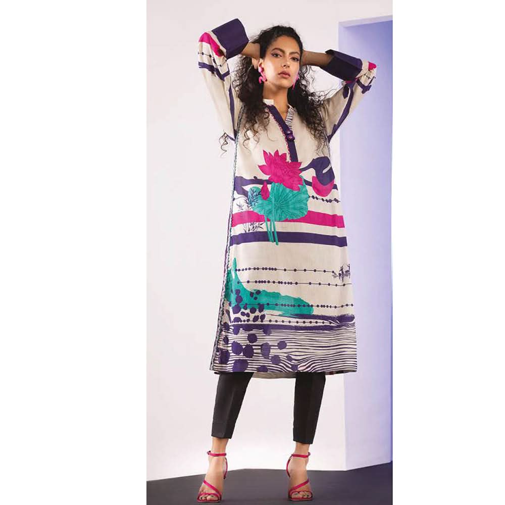 Sapphire Lawn 1Pcs Un-Stitched Shirt Vol 1 WOEM - Nerazzuri, Women, Unstitched Kurti, Sapphire, Chase Value