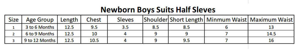 New Born Boys Suits - Blue, Kids, NB Boys Sets And Suits, Chase Value, Chase Value