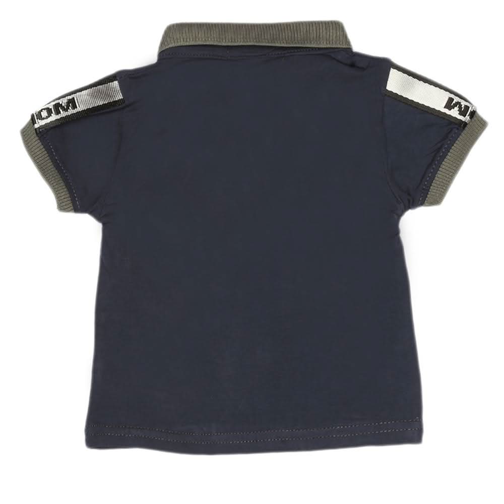 Boys Half Sleeves Polo T-Shirt - Blue, Kids, Boys T-Shirts, Chase Value, Chase Value