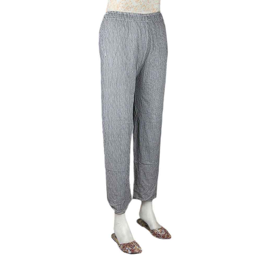 Women's Printed Trouser - Black - test-store-for-chase-value
