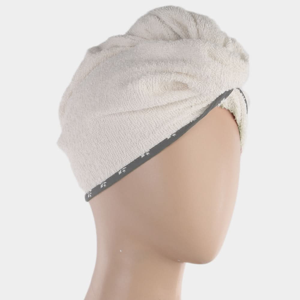 Women's Bath Towel Cap 23x9cm - Off White, Home & Lifestyle, Bath Towels, Chase Value, Chase Value
