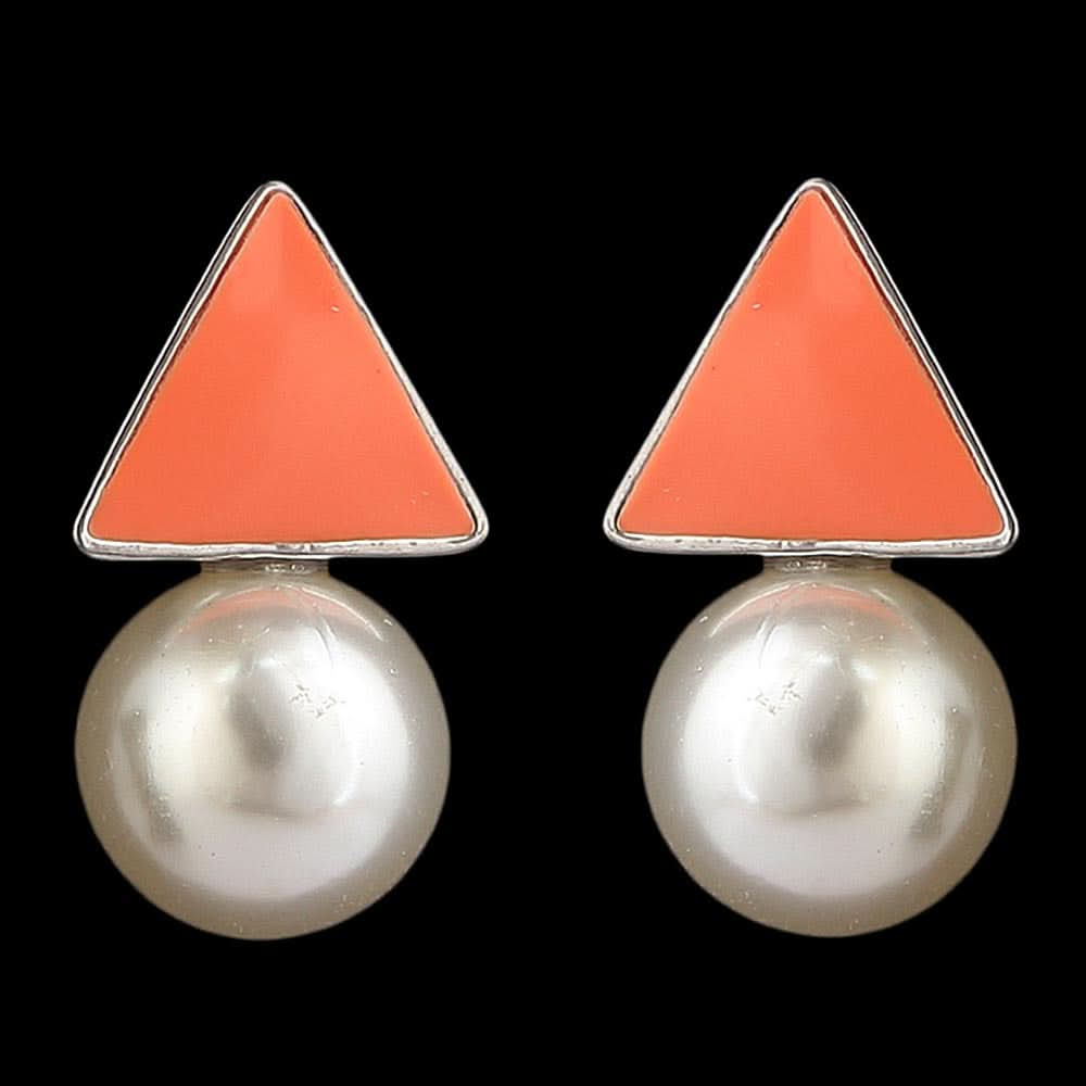 Women's Ear Tops -  Orange, Women, Earrings & Tops, Chase Value, Chase Value