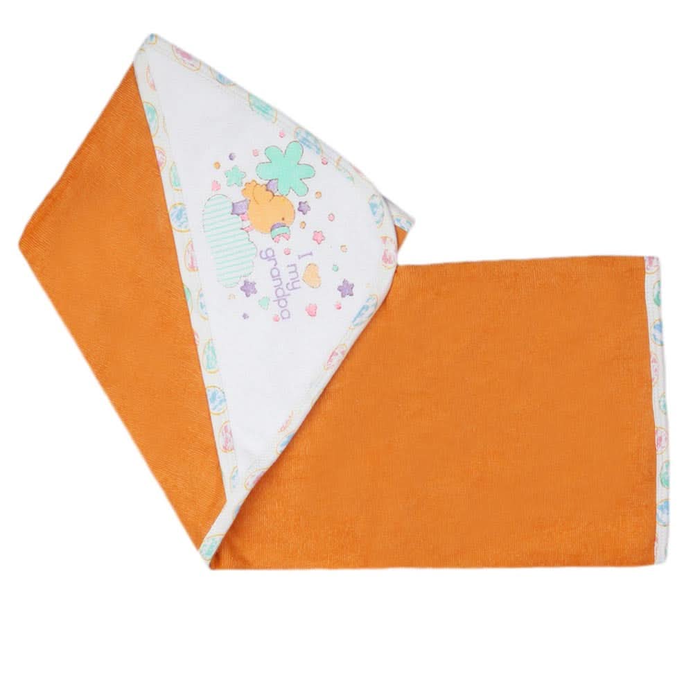 Newborn Baby Bath Towel -  Orange, Kids, Bath Accessories, Chase Value, Chase Value