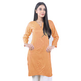 Karizma Chahat Printed Lawn 1 Pcs Un-Stitched Kurti - Orange, Women, Unstitched Kurti, United Textiles, Chase Value