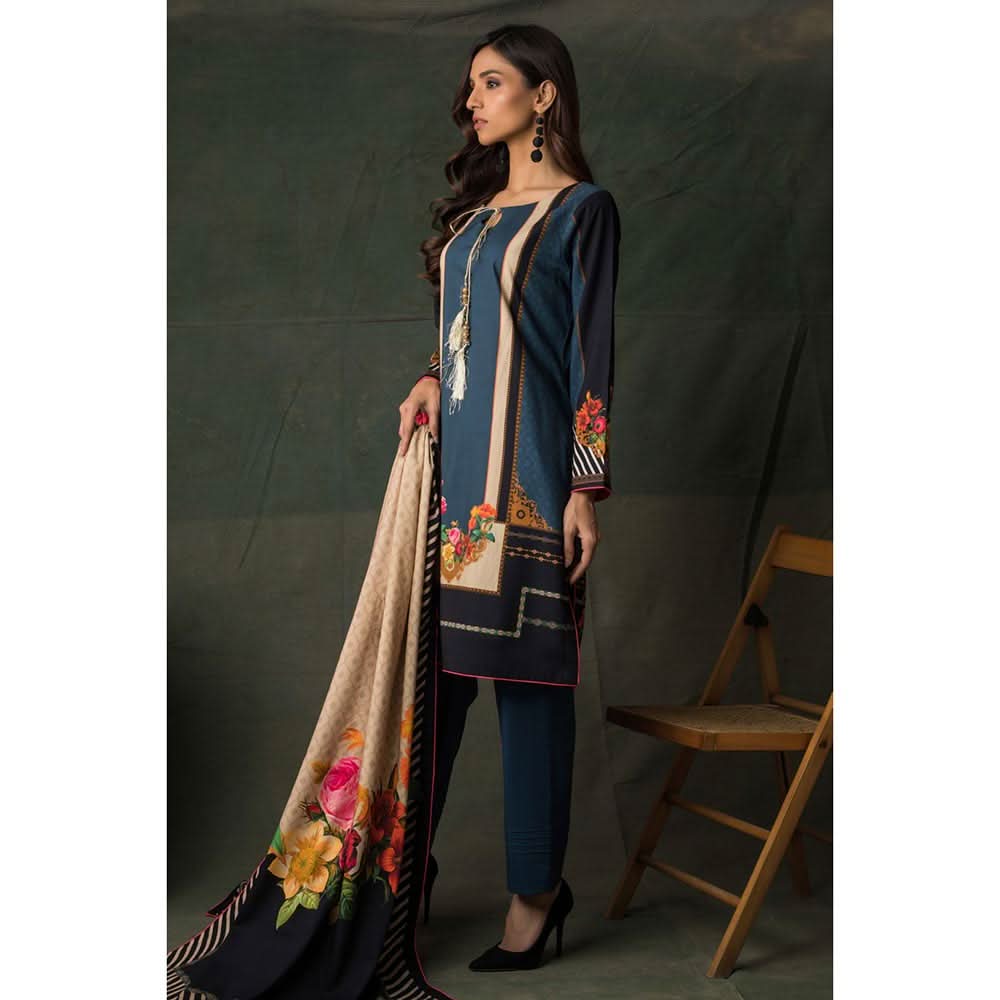 Orchid Digital Printed Linen 3Pcs Un-Stitched Suit - 05, Women, 3Pcs Shalwar Suit, Regalia Textiles, Chase Value