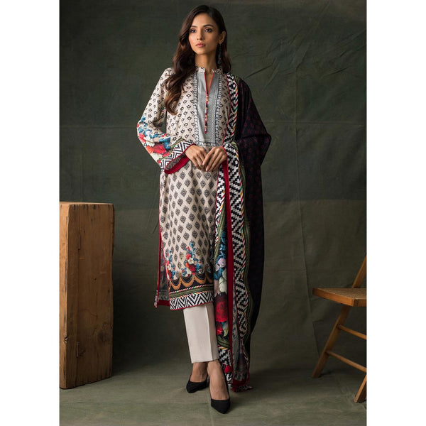 Orchid Digital Printed Linen 3Pcs Un-Stitched Suit - 06, Women, 3Pcs Shalwar Suit, Regalia Textiles, Chase Value