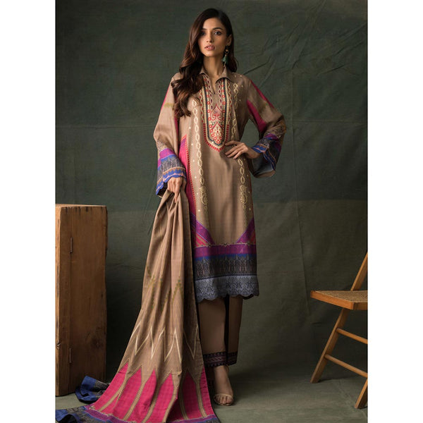 Orchid Digital Printed Linen 3Pcs Un-Stitched Suit - 08, Women, 3Pcs Shalwar Suit, Regalia Textiles, Chase Value
