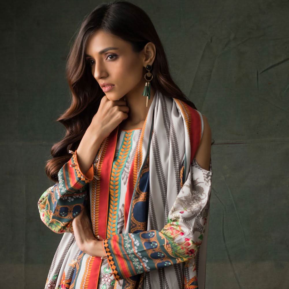 Orchid Digital Printed Linen 3Pcs Un-Stitched Suit - 10, Women, 3Pcs Shalwar Suit, Regalia Textiles, Chase Value