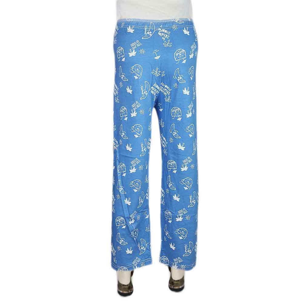 Women's Printed Trouser - Royal Blue - test-store-for-chase-value