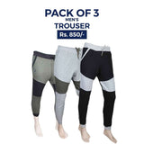 Men's Fancy Terry Trouser Pack Of   3, Men, Shorts, Chase Value, Chase Value