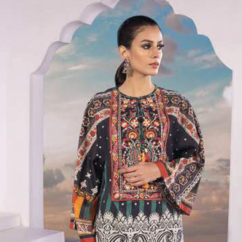 Sapphire Lawn 2Pcs Un-Stitched Suit Vol 1 WEM - Palestrina, Women, 2Pcs Shalwar Suit, Sapphire, Chase Value