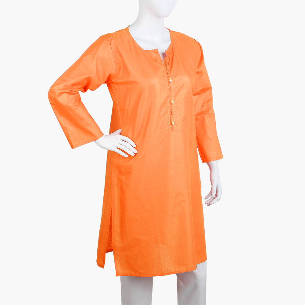 Women's Basic Kurti - Peach, Women Ready Kurtis, Chase Value, Chase Value