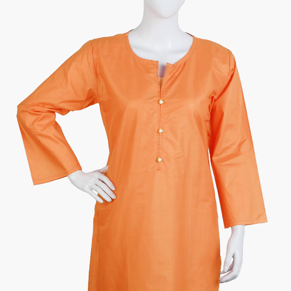 Women's Basic Kurti - Peach, Women Ready Kurtis, Chase Value, Chase Value