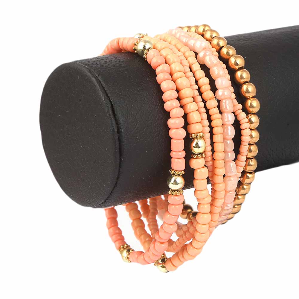 Girls Funky Bracelet - Peach, Kids, Bangles & Bracelet, Chase Value, Chase Value