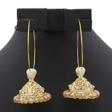 Women's Ear Bali Jhumki - Golden - Peach, Women, Earrings & Tops, Chase Value, Chase Value