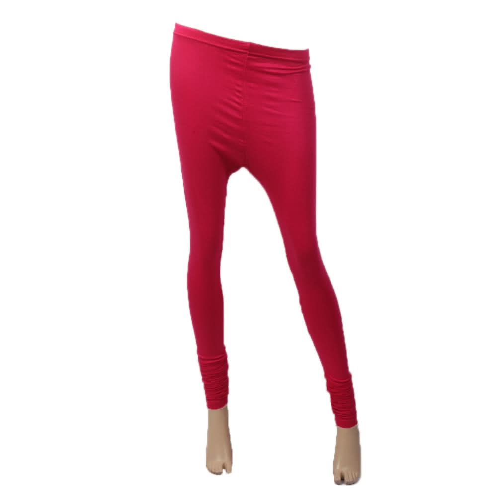 Women's  Plain Tights - Fuchsia, Women Pants & Tights, Chase Value, Chase Value