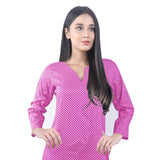 Karizma Chahat Printed Lawn 1 Pcs Un-Stitched Kurti - Pink, Women, Unstitched Kurti, United Textiles, Chase Value