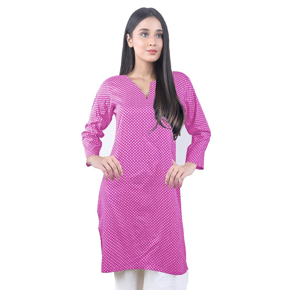 Karizma Chahat Printed Lawn 1 Pcs Un-Stitched Kurti - Pink, Women, Unstitched Kurti, United Textiles, Chase Value