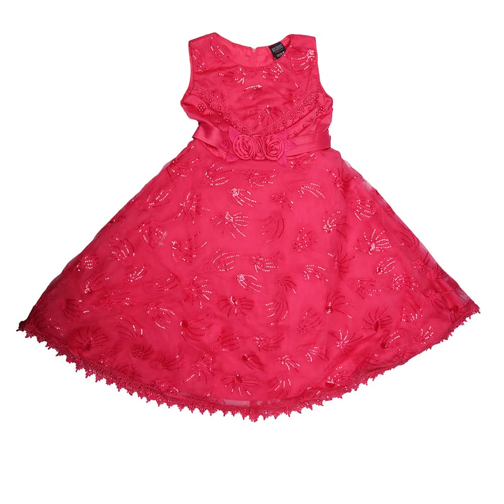 Girls Fancy Frock Pink, Kids, Girls Frocks, Chase Value, Chase Value