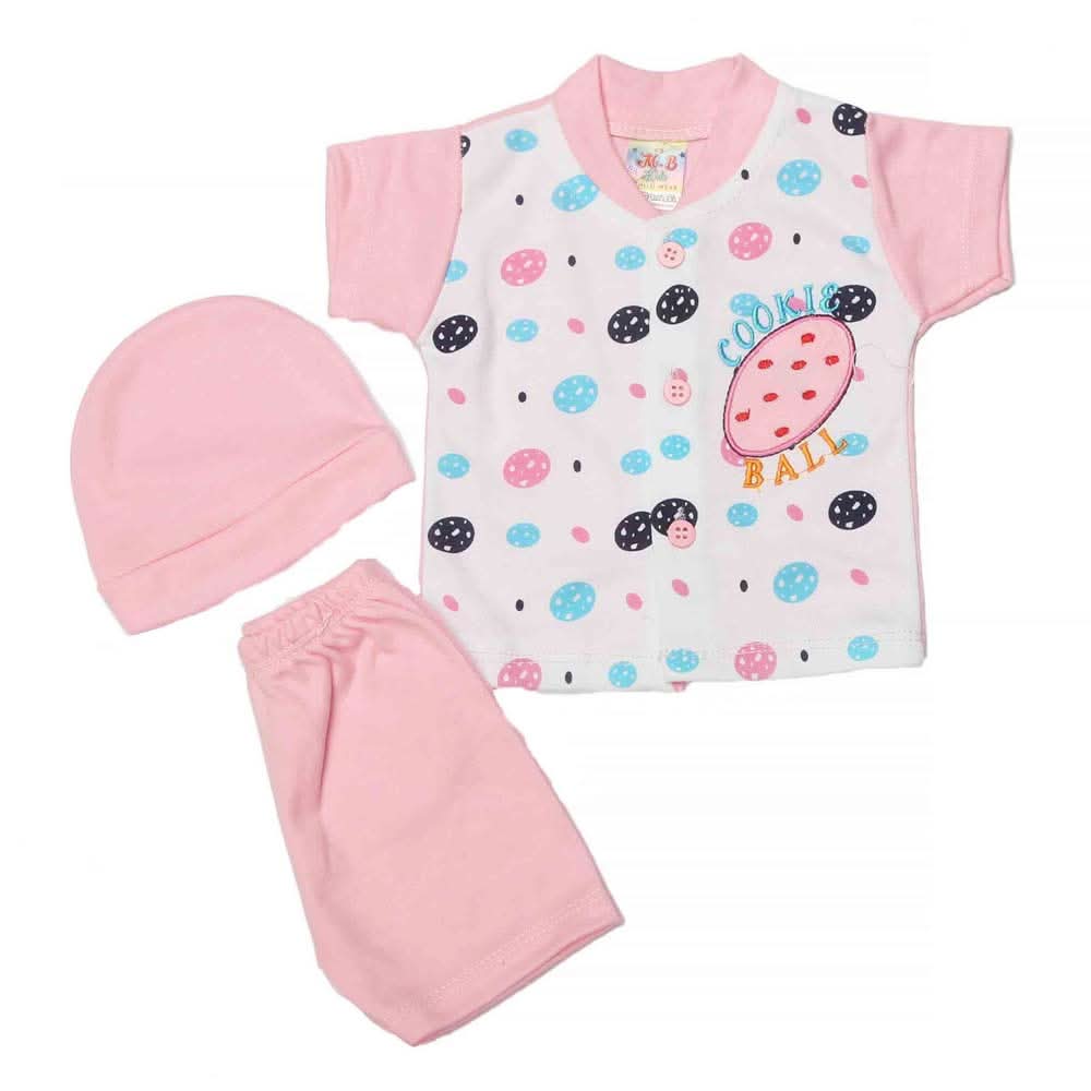 Newborn Boys Suits 3Pcs -Pink, Kids, NB Boys Sets And Suits, Chase Value, Chase Value