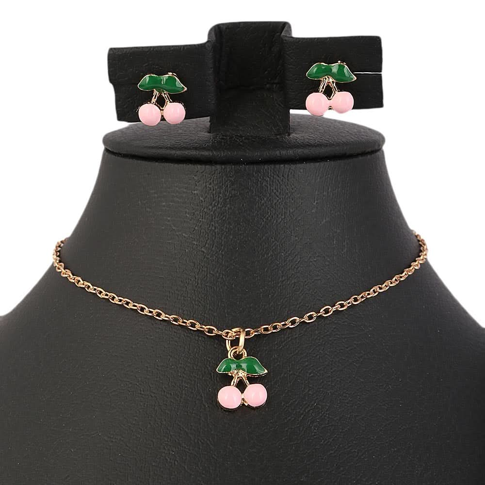 Girls Locket Set - Pink, Kids, Jewellery Sets, Chase Value, Chase Value