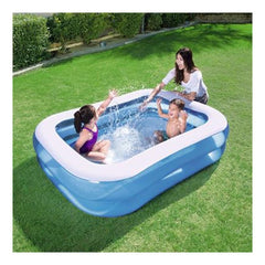 Bestway inflatable transparent rectangular family swimming pool 54005, Kids, Swimming, Chase Value, Chase Value