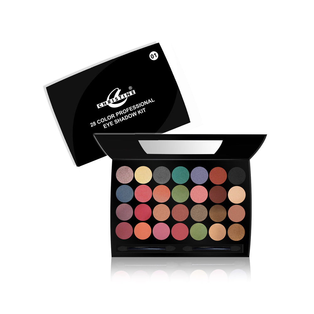 Christine 28 Professional Eye Shadow Kit 2 Shades, Beauty & Personal Care, Eyeshadow, Christine, Chase Value