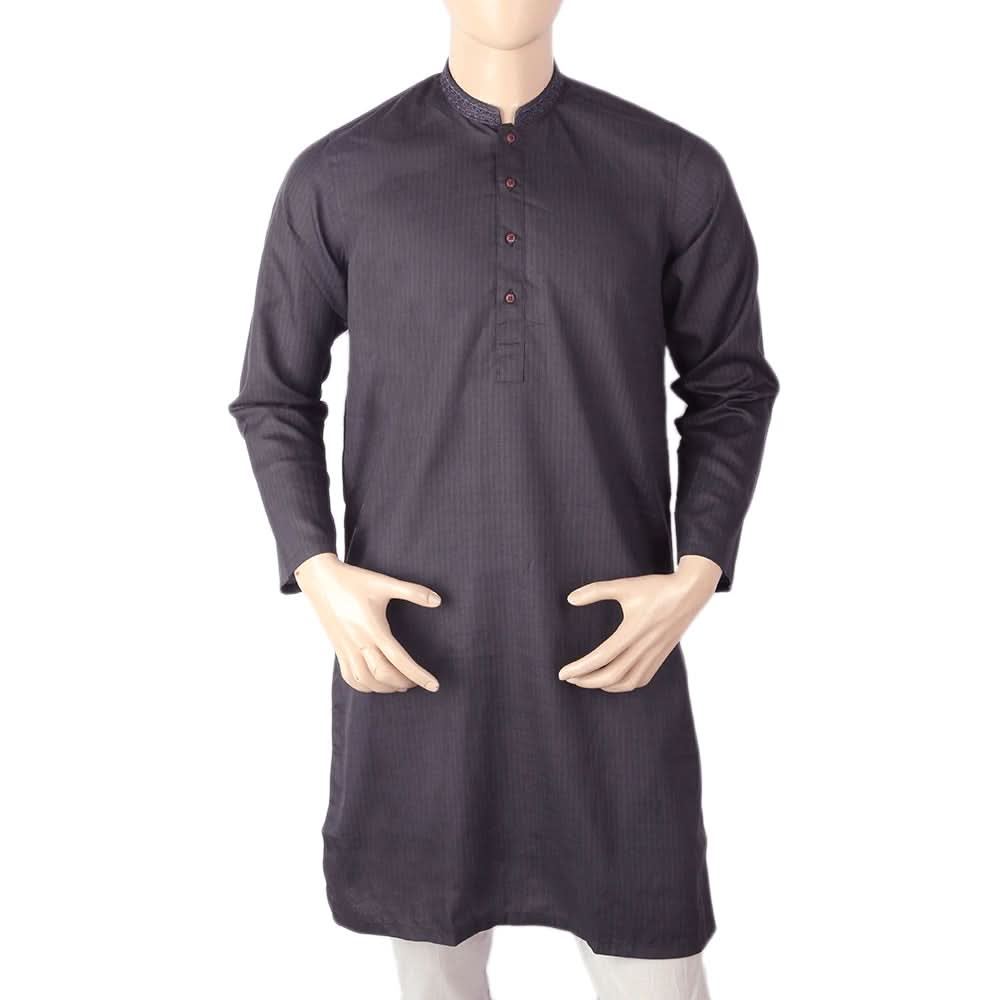 Men's Mashriq Slim Fit Kurta - Purple, Men, Kurtas, Chase Value, Chase Value
