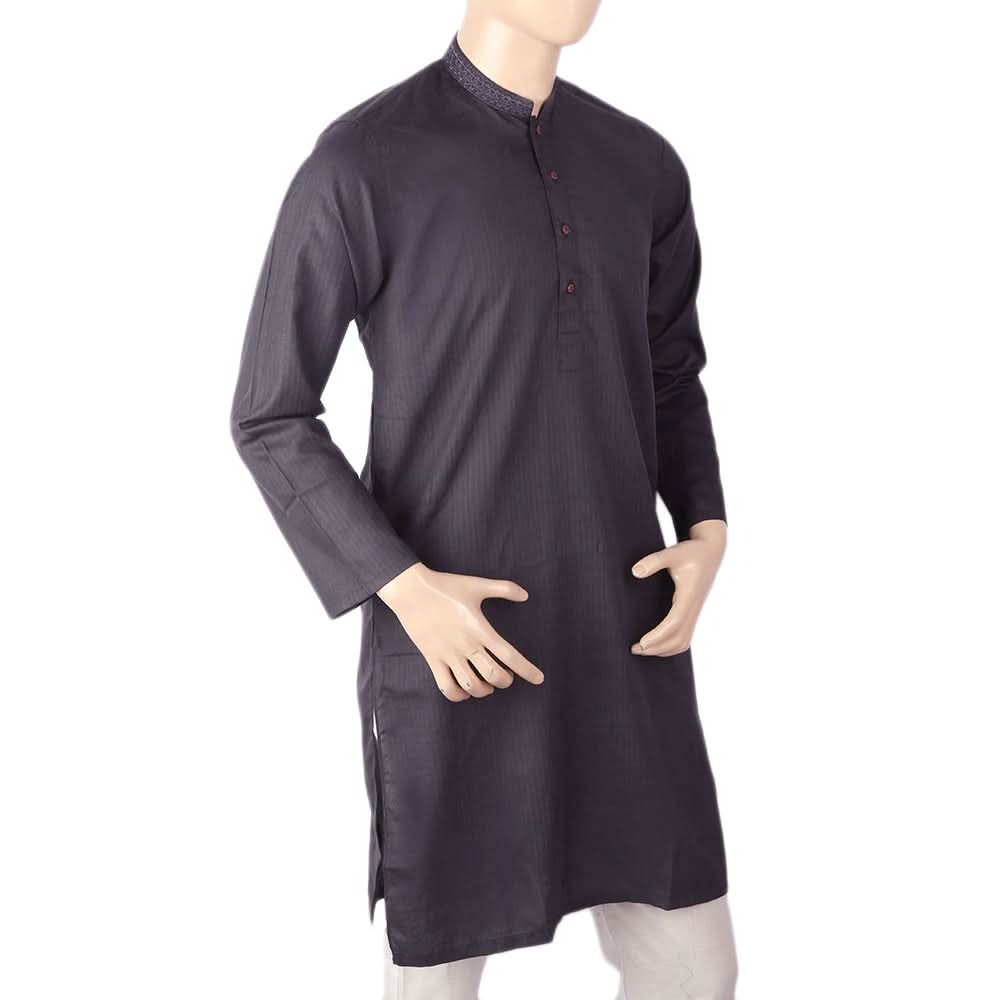 Men's Mashriq Slim Fit Kurta - Purple, Men, Kurtas, Chase Value, Chase Value