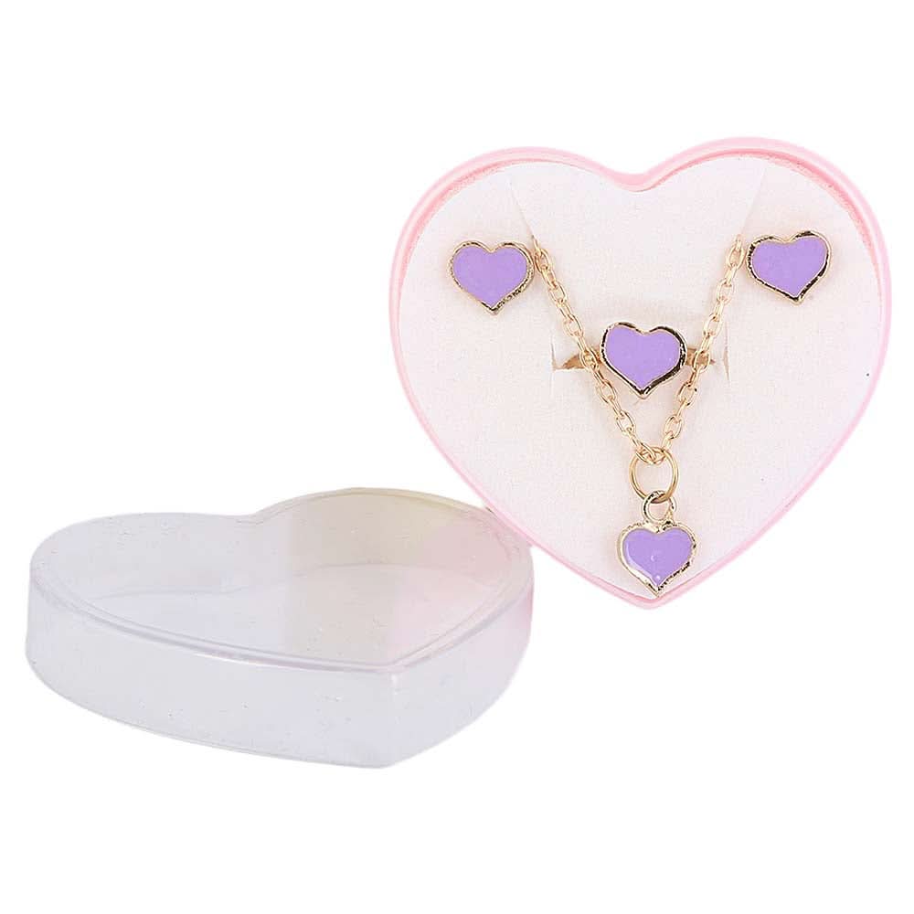 Girls Locket Set - Purple, Kids, Jewellery Sets, Chase Value, Chase Value