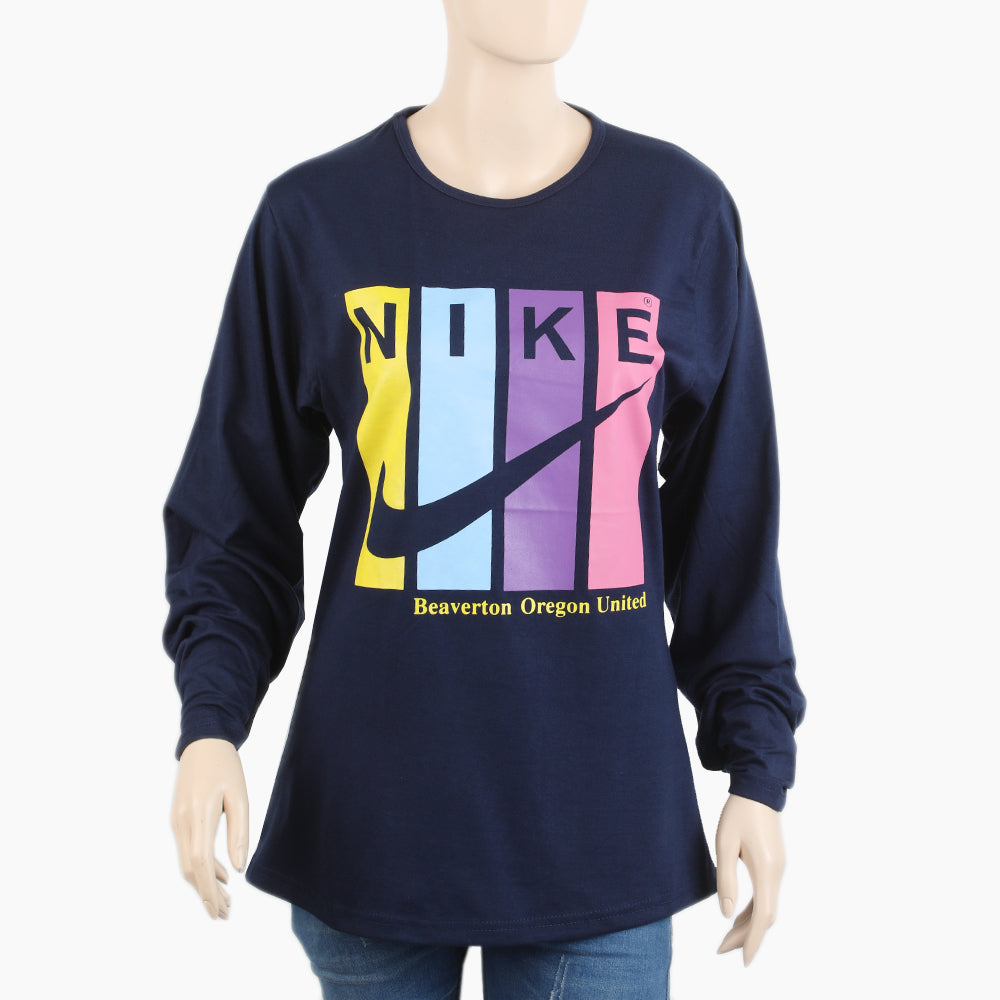 Women's Full Sleeves T-Shirt - Purple, Women T-Shirts & Tops, Chase Value, Chase Value