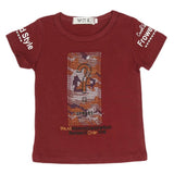 Newborn Boys T-Shirt - Maroon, Kids, NB Boys Shirts And T-Shirts, Chase Value, Chase Value