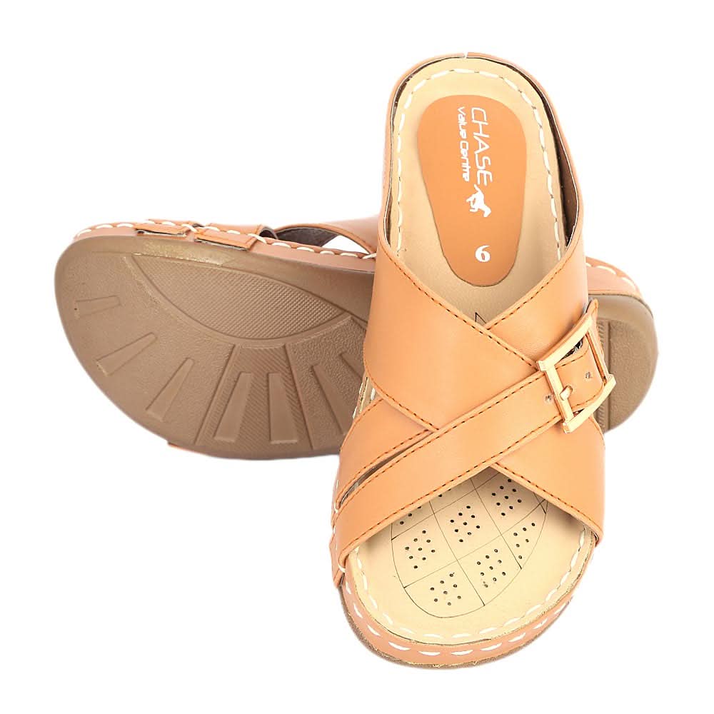 Women's Slipper ( R-6 ) - Mustard, Women, Slippers, Chase Value, Chase Value