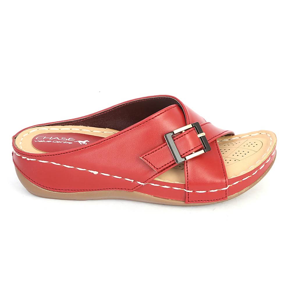Women's Slipper ( R-6 ) - Red, Women, Slippers, Chase Value, Chase Value