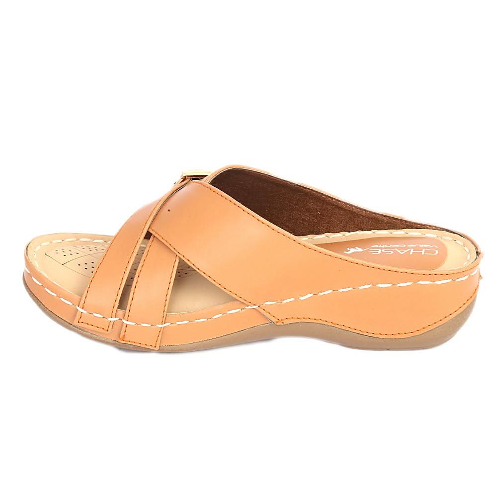 Women's Slipper ( R-6 ) - Mustard, Women, Slippers, Chase Value, Chase Value