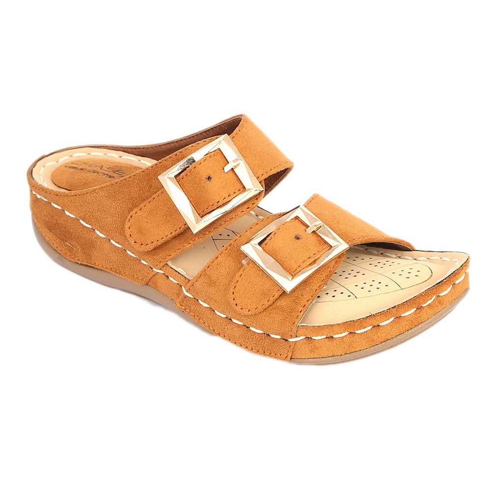 Women's Slipper ( R-7 ) - Mustard, Women, Slippers, Chase Value, Chase Value
