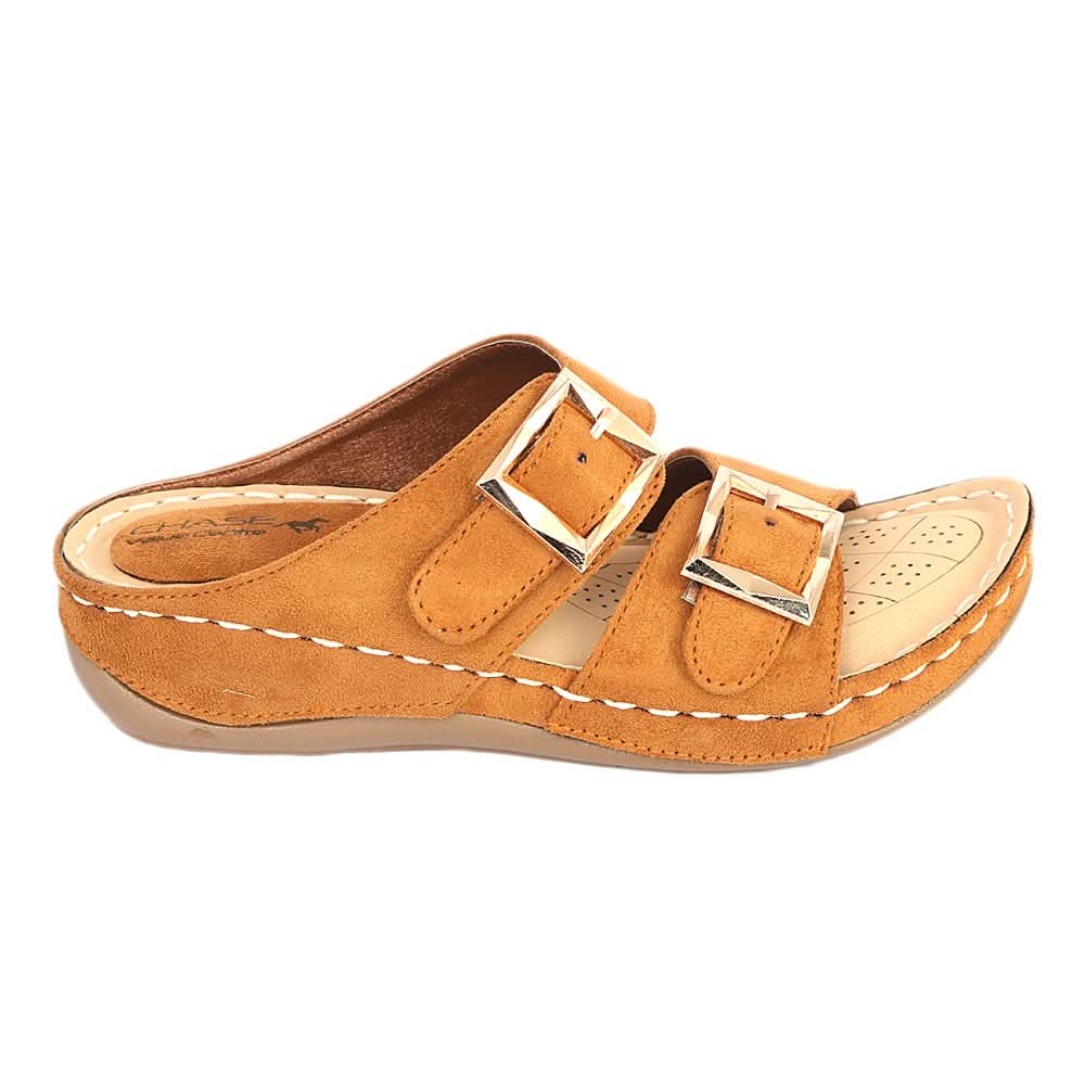 Women's Slipper ( R-7 ) - Mustard, Women, Slippers, Chase Value, Chase Value