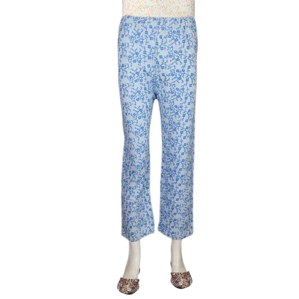 Women's Printed Trouser - Blue - test-store-for-chase-value