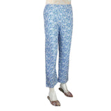 Women's Printed Trouser - Blue - test-store-for-chase-value