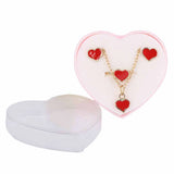 Girls Locket Set - Red, Kids, Jewellery Sets, Chase Value, Chase Value