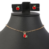 Girls Locket Set - Red, Kids, Jewellery Sets, Chase Value, Chase Value