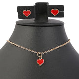 Girls Locket Set - Red, Kids, Jewellery Sets, Chase Value, Chase Value