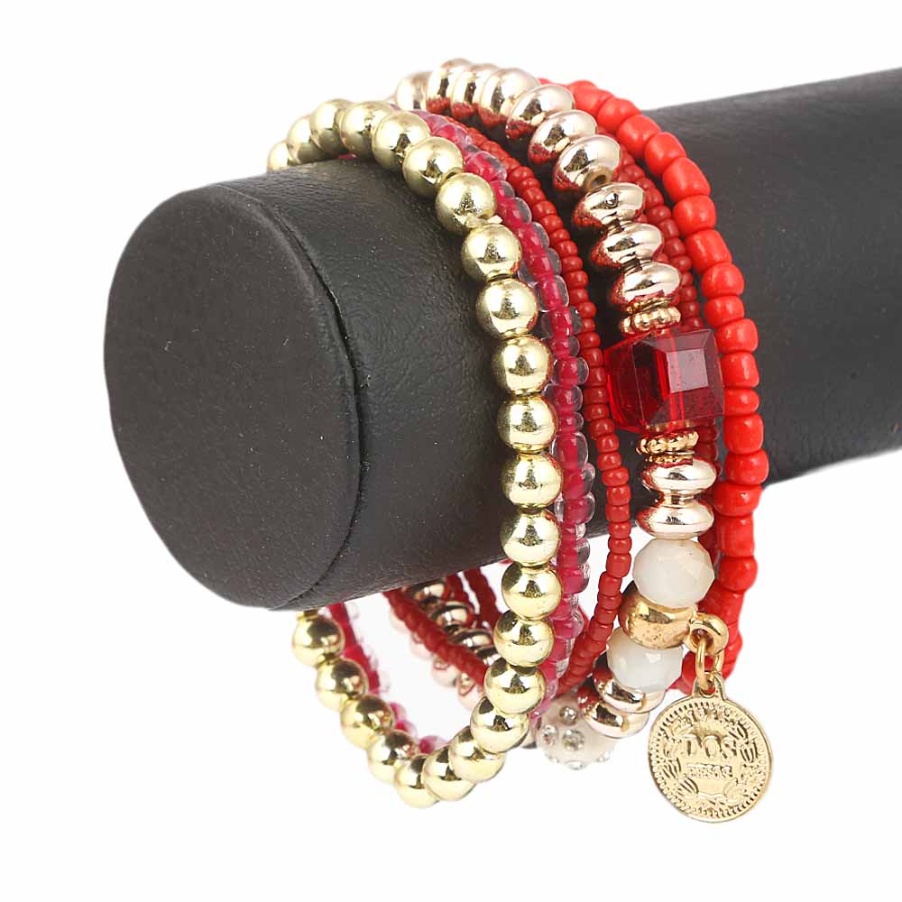 Girls Funky Bracelet- Red, Kids, Bangles & Bracelet, Chase Value, Chase Value