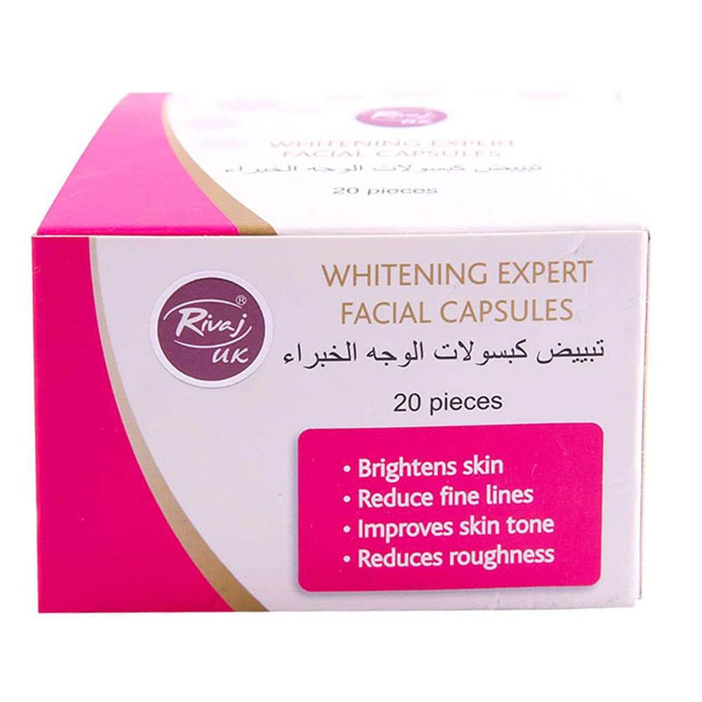 Rivaj Whitening Expert Facial Capsules 20 Pcs, Skin Care, Chase Value, Chase Value