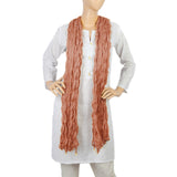 Women's Korkore Chiffon Dupatta - Rust, Women, Dupatta, Chase Value, Chase Value
