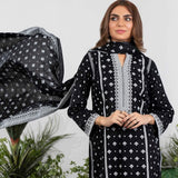 Sahil Printed Black & White Lawn Collection 3 Pcs Un-Stitched Suit - 1, Women, 3Pcs Shalwar Suit, ZS Textiles, Chase Value